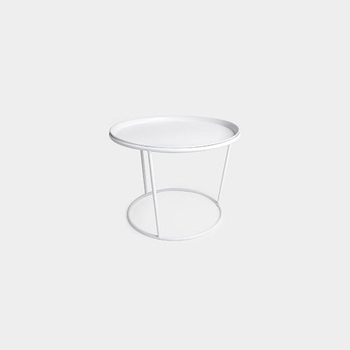 White Frame Side Table